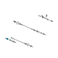 OEM 2002 Acura CL Joint, Inboard Diagram - 44310-S3X-300