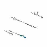 OEM 2000 Honda Accord Cv Joint Set Diagram - 44014-S0K-C12