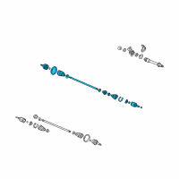 OEM 1999 Acura TL Driveshaft Assembly, R Diagram - 44305-S0K-A00