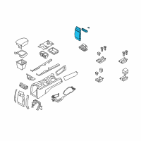 OEM Kia Borrego Bezel-Console Rear Lower Diagram - 846382J300WK