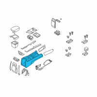 OEM Kia Borrego Console Assembly-Floor Diagram - 846102J000J7