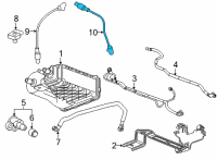 OEM Chevrolet Express 2500 Lower Oxygen Sensor Diagram - 12670253