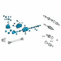 OEM Lexus LS500h Carrier Assembly, Differential Diagram - 41110-50350