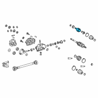 OEM 2019 Lexus LS500 Joint Assembly, Front Drive Diagram - 43030-50030