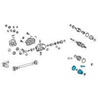 OEM 2019 Lexus LS500 BOOT KIT, FR DRIVE S Diagram - 04437-50050