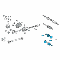 OEM 2018 Lexus LS500h Boot Kit, FR Drive S Diagram - 04427-50060