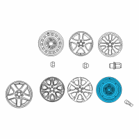 OEM Toyota MR2 Spare Wheel Diagram - 42611-06060