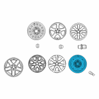 OEM 1994 Toyota MR2 Spare Wheel Diagram - 42611-06060