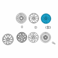 OEM 2004 Toyota Camry Wheel, Alloy Diagram - 42611-AA020