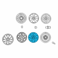 OEM 2005 Toyota Camry Wheel, Alloy Diagram - 42611-2A080