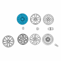 OEM 2004 Toyota Camry Spare Wheel Diagram - 42611-06160