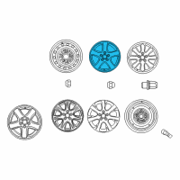 OEM 2006 Toyota Camry Wheel, Alloy Diagram - 42611-06180