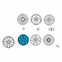 OEM 2005 Toyota Camry Wheel, Alloy Diagram - 42611-33A40