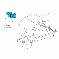 OEM 2006 Toyota Sequoia Actuator Assembly Diagram - 44050-0C100