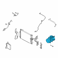 OEM Infiniti G25 Compressor - Cooler Diagram - 92600-1MB1E