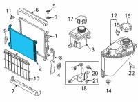 OEM 2020 BMW X5 RADIATOR Diagram - 17-11-5-A35-BE9