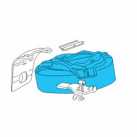 OEM 2009 Mercury Mountaineer Spare Carrier Diagram - 8L2Z-1A433-A