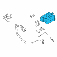 OEM 2017 Infiniti Q70 CANISTER Assembly EVAPORATION Diagram - 14950-JK60E