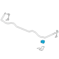 OEM Acura RL Bush, Rear Stabilizer Holder Diagram - 52306-SJA-A02
