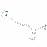 OEM 2006 Acura RL Link, Left Rear Stabilizer Diagram - 52321-SJA-013