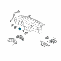 OEM 2003 Acura RSX Switch Assembly, Remote Control Mirror Diagram - 35190-S6M-J01