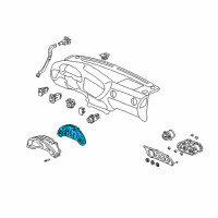 OEM 2005 Acura RSX Meter Assembly, Speed & Tacho Diagram - 78120-S6M-A22