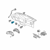 OEM 2004 Acura RSX Switch Assembly, Roof (Graphite Black) Diagram - 35830-S6M-A01ZA