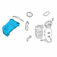 OEM 2020 Lexus NX300 INSULATOR, Exhaust Manifold Heat Diagram - 17167-36041