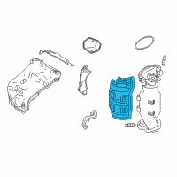 OEM 2017 Lexus NX200t INSULATOR, Exhaust Manifold Heat Diagram - 17168-36050