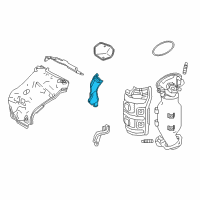 OEM Lexus NX300 INSULATOR, Exhaust Manifold Heat Diagram - 17166-36010