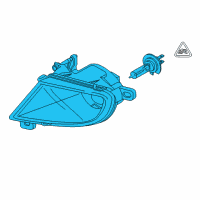 OEM BMW 528i Fog Lights, Left Diagram - 63-17-7-177-711