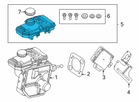 OEM BMW M4 EXPANSION TANK Diagram - 34-51-9-504-021