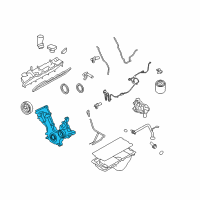 OEM 2005 Ford F-250 Super Duty Front Cover Diagram - 5C3Z-6019-AA