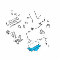 OEM 2004 Ford F-350 Super Duty Oil Pan Diagram - F81Z-6675-DA