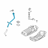 OEM Kia Sorento Neck Assembly-Fuel Filler Diagram - 310003E200