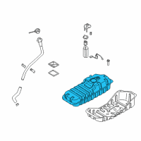 OEM Kia Fuel Tank Assembly Diagram - 311103E200