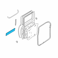 OEM 2000 Nissan Xterra MOULDING Rear Door, RH Diagram - 82870-7Z500