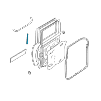 OEM 2001 Nissan Xterra Seal - Rear Door PARTING Diagram - 82838-7Z000