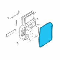 OEM 2004 Nissan Xterra Weatherstrip-Rear Door, RH Diagram - 82830-7Z000