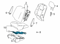 OEM 2021 Toyota Sienna Seat Cushion Heater Diagram - 87510-08030