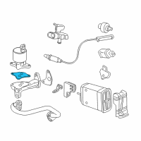 OEM 1998 Saturn SC2 EGR Tube Gasket Diagram - 21006754