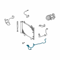 OEM 2012 Lexus IS250 Tube Sub-Assembly, Liquid Diagram - 88706-53130