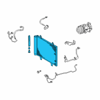 OEM Lexus CONDENSER Assembly Diagram - 88460-53030