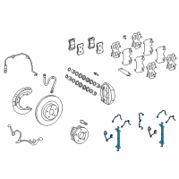 OEM 2010 Lexus LS460 Fitting Kit, Disc Brake Diagram - 04947-0W020