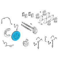 OEM 2014 Lexus LS600h Disc, Front Diagram - 43512-50240