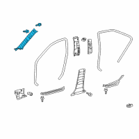 OEM Toyota Camry Windshield Pillar Trim Diagram - 62210-06072-E0