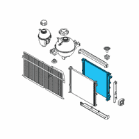 OEM BMW X3 RADIATOR Diagram - 17-11-8-665-241