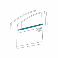 OEM Toyota Prius V Belt Molding Diagram - 75710-47031