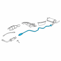 OEM 2001 Chevrolet Malibu Intermed Pipe Diagram - 22651053