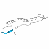 OEM Pontiac Grand Am Converter & Pipe Diagram - 22667029